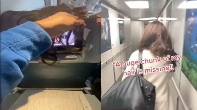 ‘비행기 진상女’ 복수? 앞좌석 승객 머리카락 자른 사연