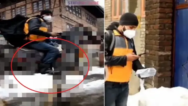 “폭설 끄떡없다” 택배기사 ‘픽’ 기막힌 이동 수단 정체는