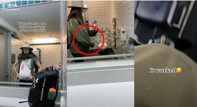 이게 꿀팁?추가수하물 때문에 ‘임신부’ 흉내낸 여성