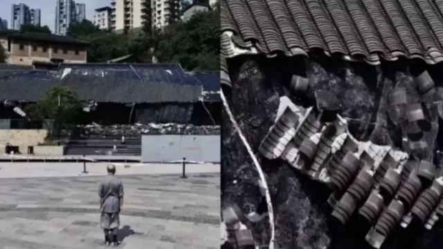 기록적인 폭염에… 박물관 지붕까지 무너진 중국