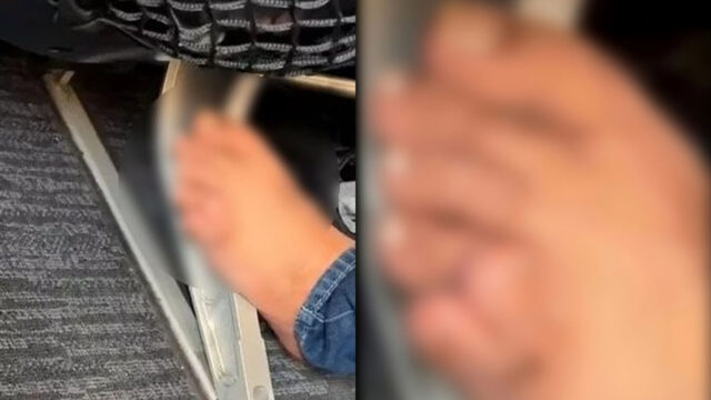 발가락 6개 가진 탑승객의 기내 맨발 영상…논쟁 후끈