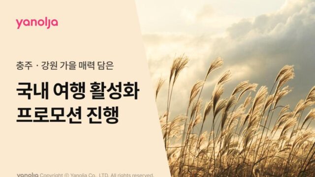 “국내 여행 시 숙소 값 5만원 아낀다” 야놀자 플랫폼, 충주·강원 지역 할인 행사 진행
